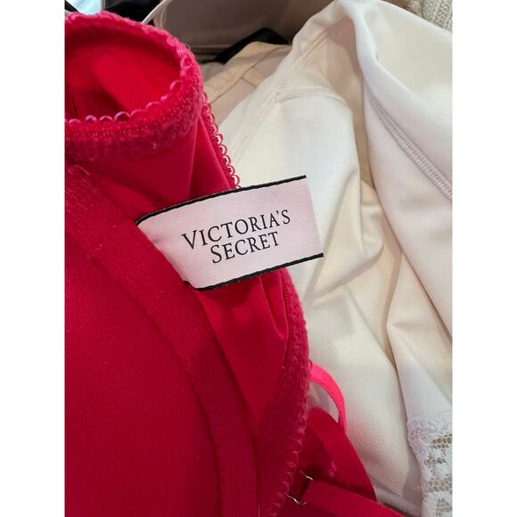 Victorias Secret Push Up Bra Red 32D - Picture 4 of 4